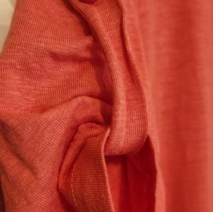 Coral linen dress